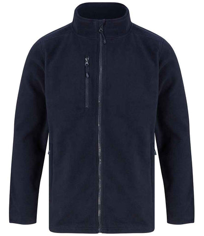 Henbury Henbury Recycled Polyester Micro Fleece Jacket Navy