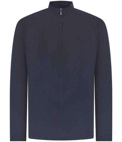 Henbury Zip Neck Wicking Top