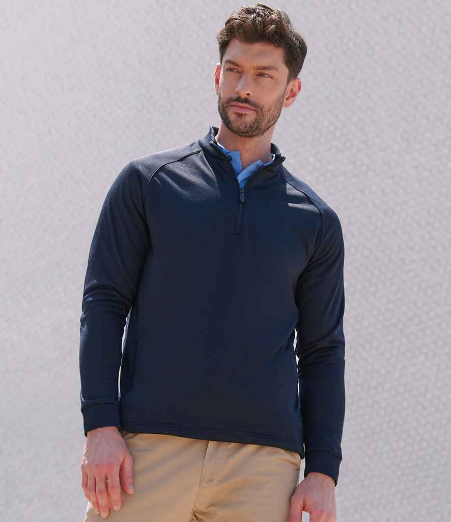 Henbury Henbury Zip Neck Wicking Top