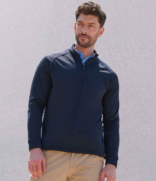 Henbury Henbury Zip Neck Wicking Top