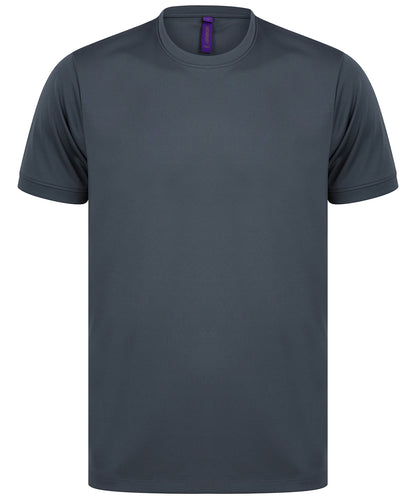 Henbury Hi Cool performance t-shirt Charcoal