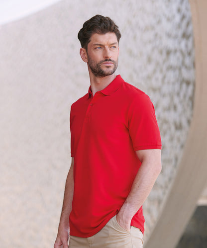 Henbury Micro-fine piqué polo shirt Black*