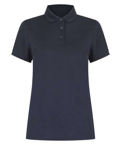 Henbury Women’s recycled polyester polo shirt Navy