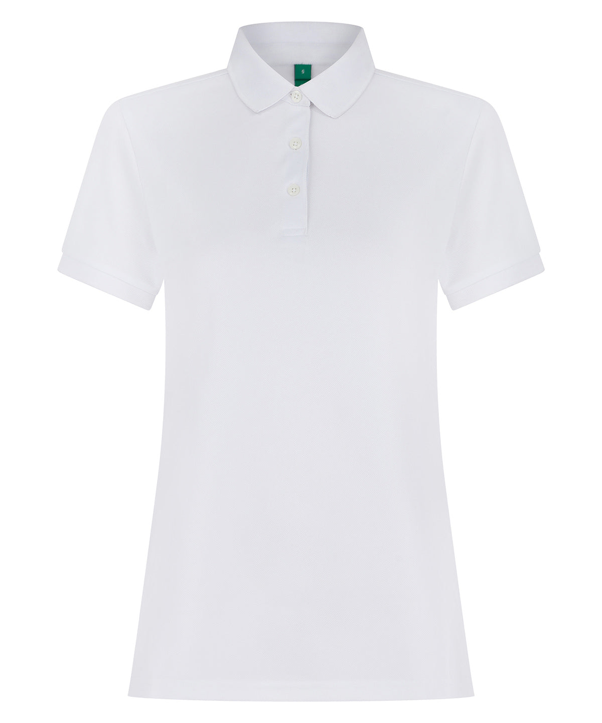 Henbury Women’s recycled polyester polo shirt White