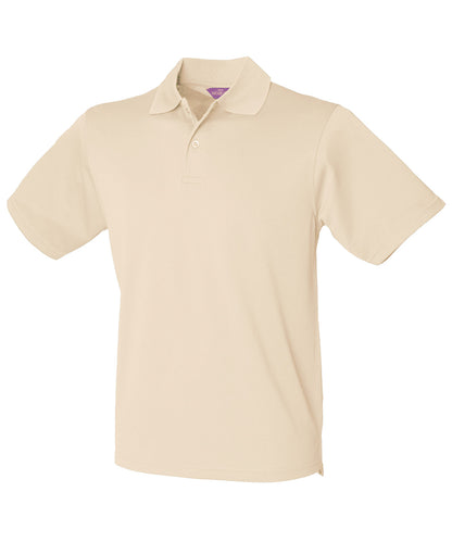 Henbury Coolplus® polo shirt Natural