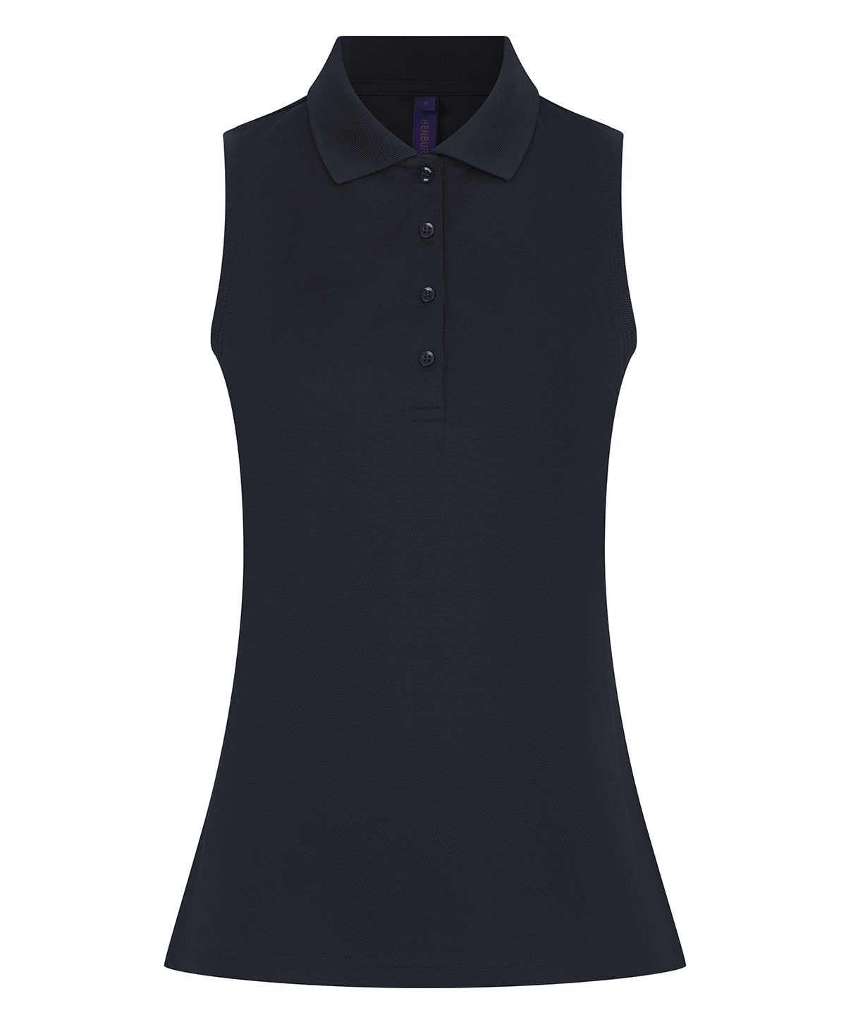 Henbury Women’s sleeveless Coolplus® polo shirt Navy