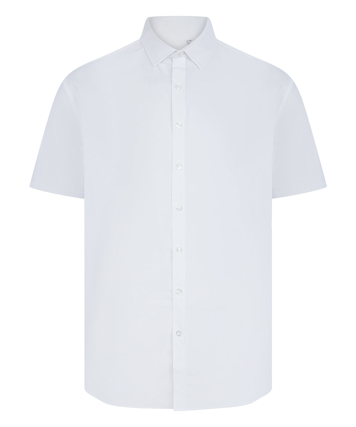 Henbury Short sleeve ‘cotton-feel’ Coolplus® shirt White