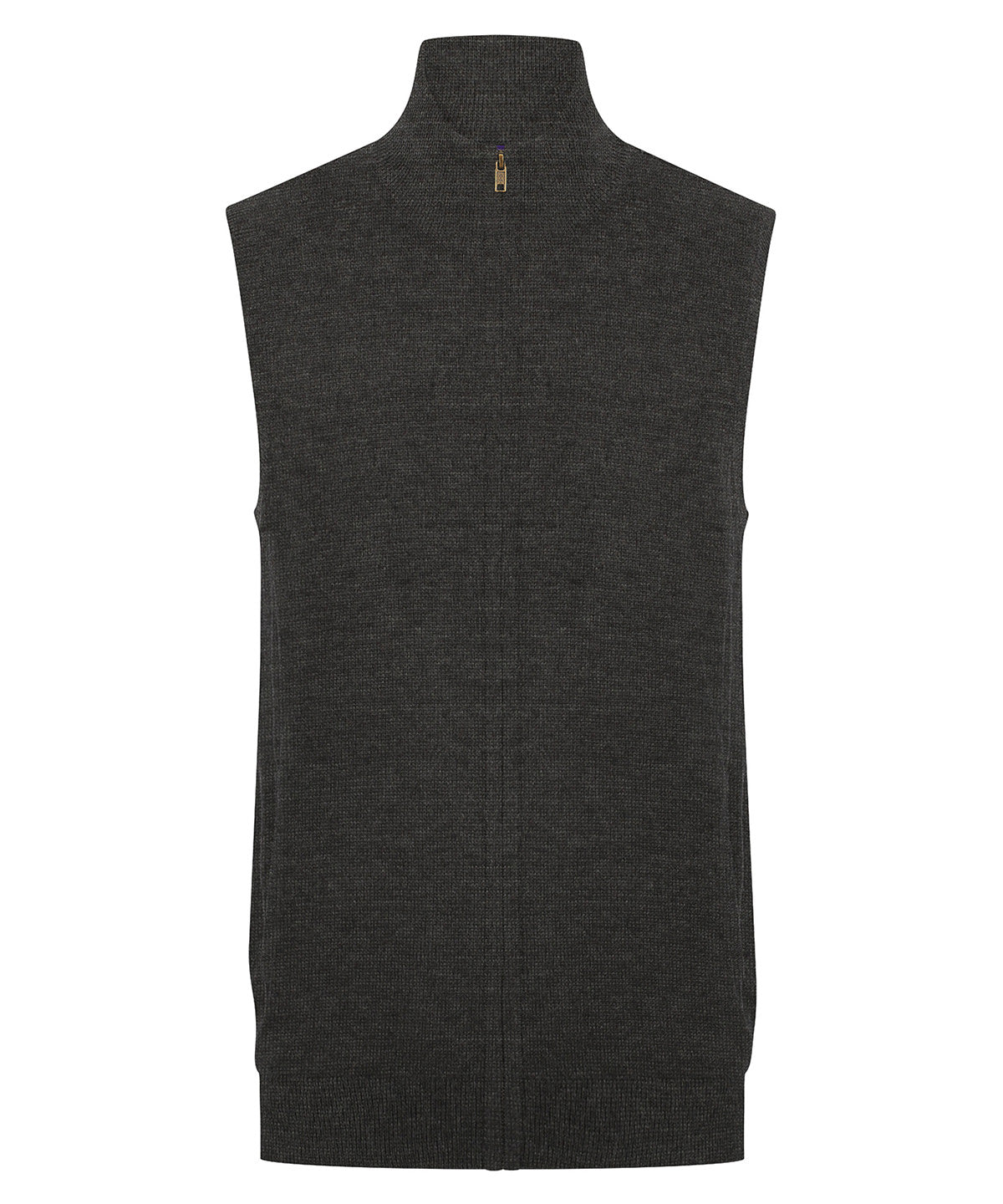 Henbury Sleeveless zip-through jumper Grey Marl