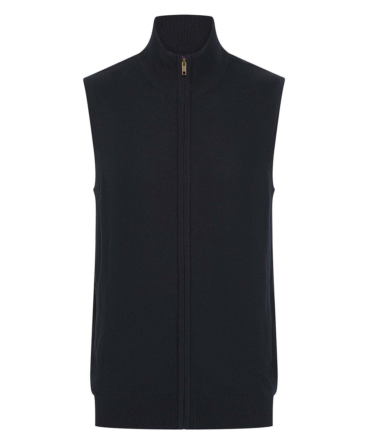 Henbury Sleeveless zip-through jumper Navy