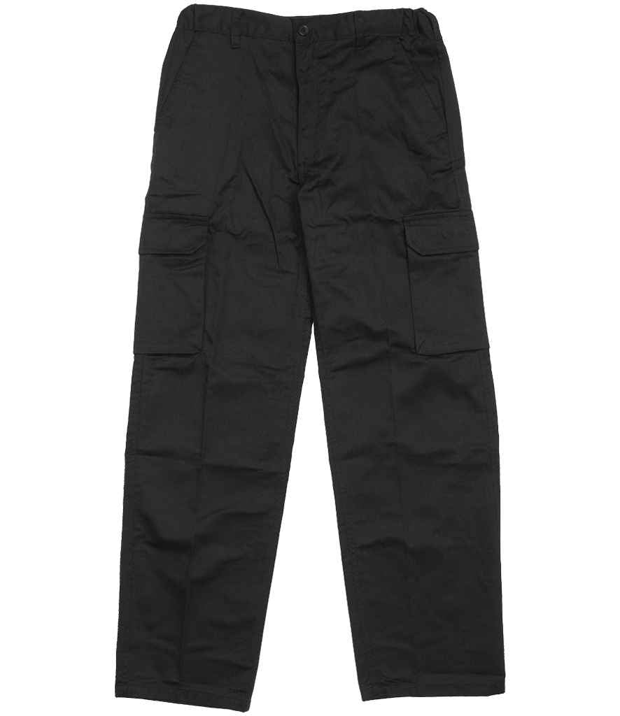 Warrior Cargo Trousers in Black