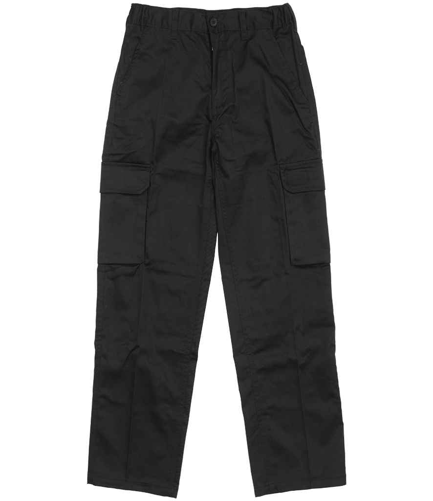 Warrior Ladies Cargo Trousers in Black