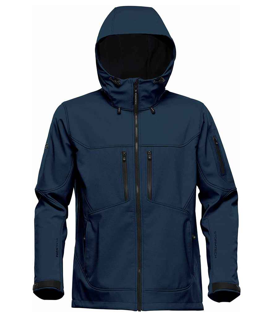 Stormtech Epsilon 2 Hooded Soft Shell Jacket in Navy/Graphite Grey