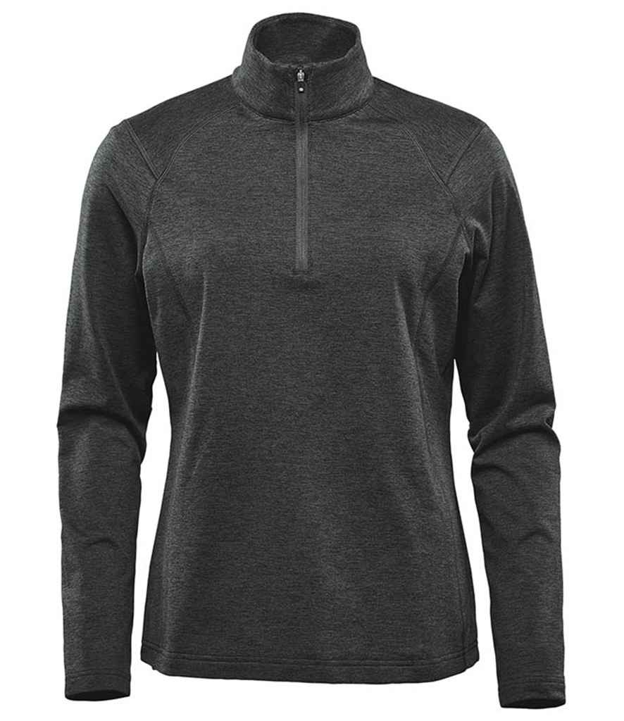 Stormtech Ladies Treeline Performance 1/4 Zip Pullover in Black Heather