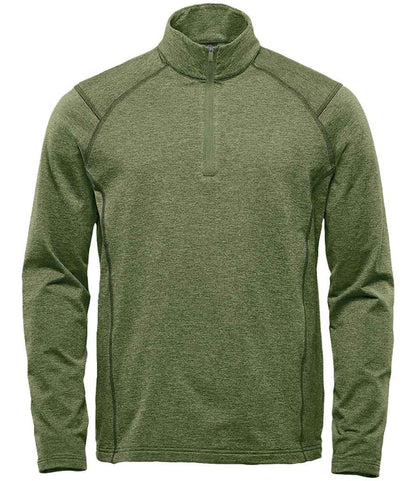 Stormtech Treeline Performance 1/4 Zip Pullover in Sage Green Heather