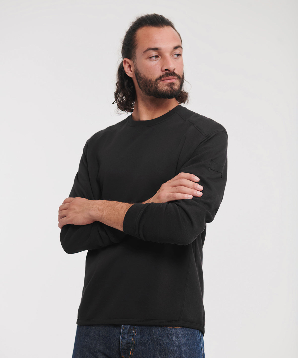 Russell Heavy-duty crew neck sweatshirt Black
