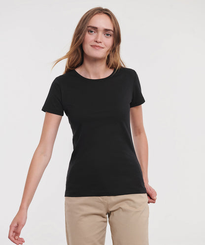 Russell Women's pure organic tee Black