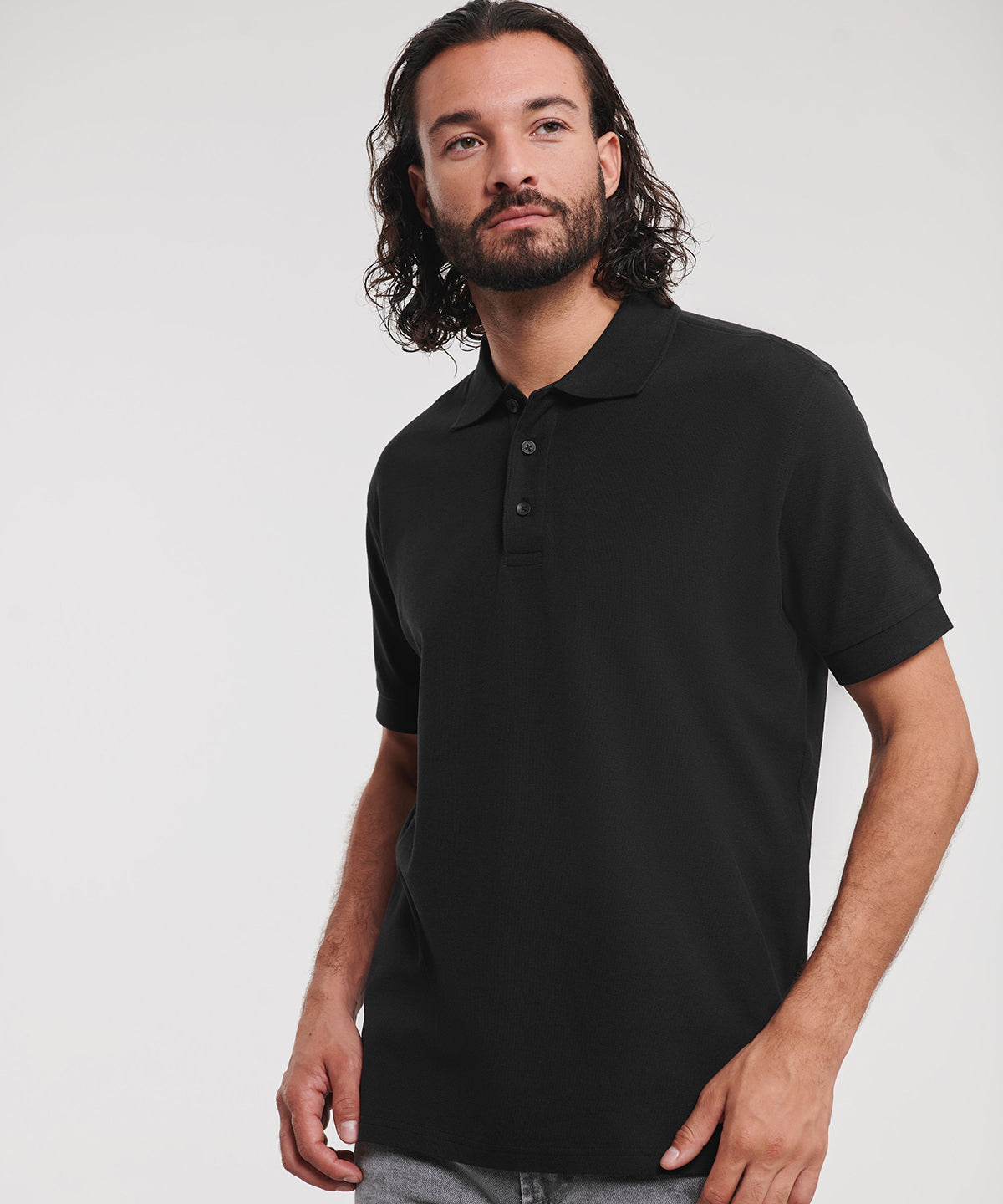 Russell Ultimate classic cotton polo Azure