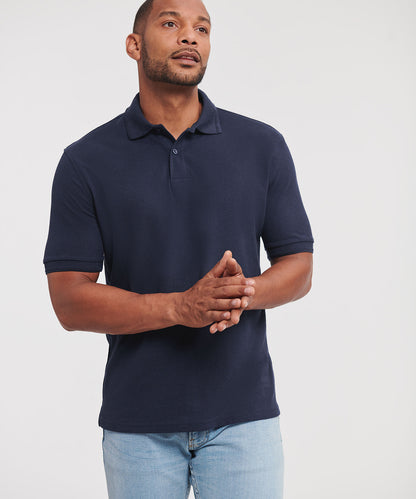 Russell Hard-wearing 60°C wash polo Black*
