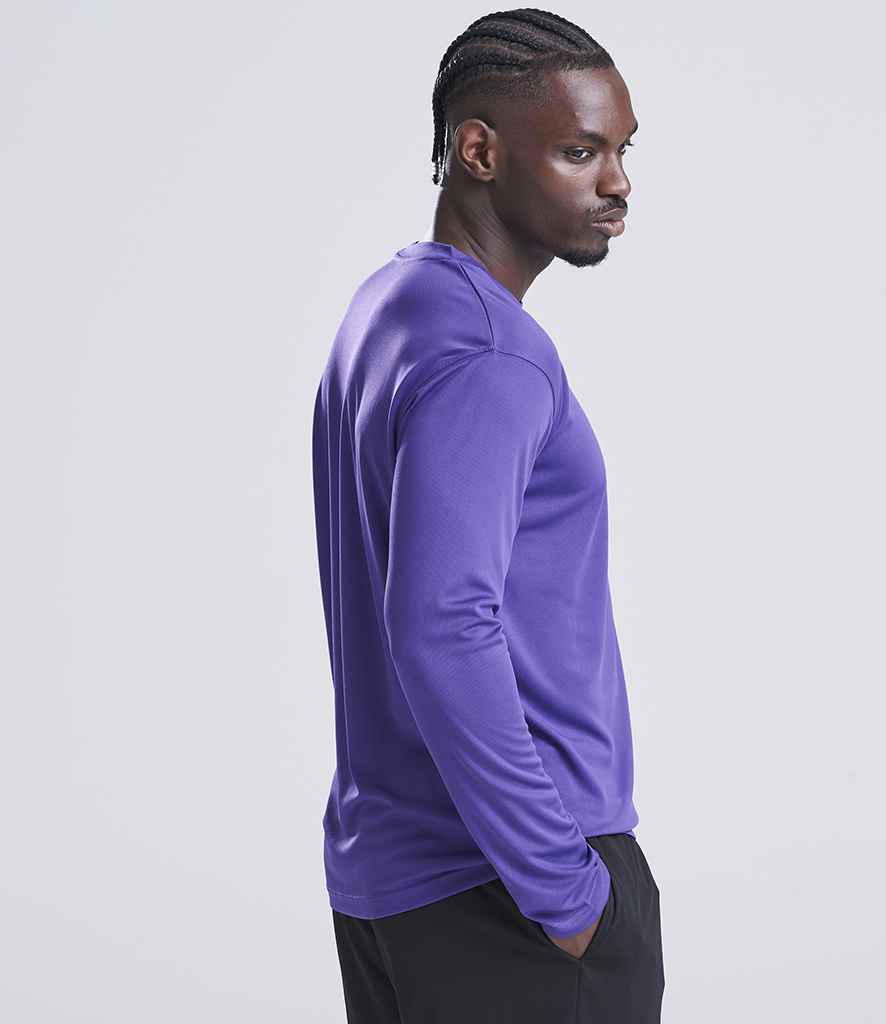 Just Cool AWDis Cool Long Sleeve Wicking T-Shirt Purple