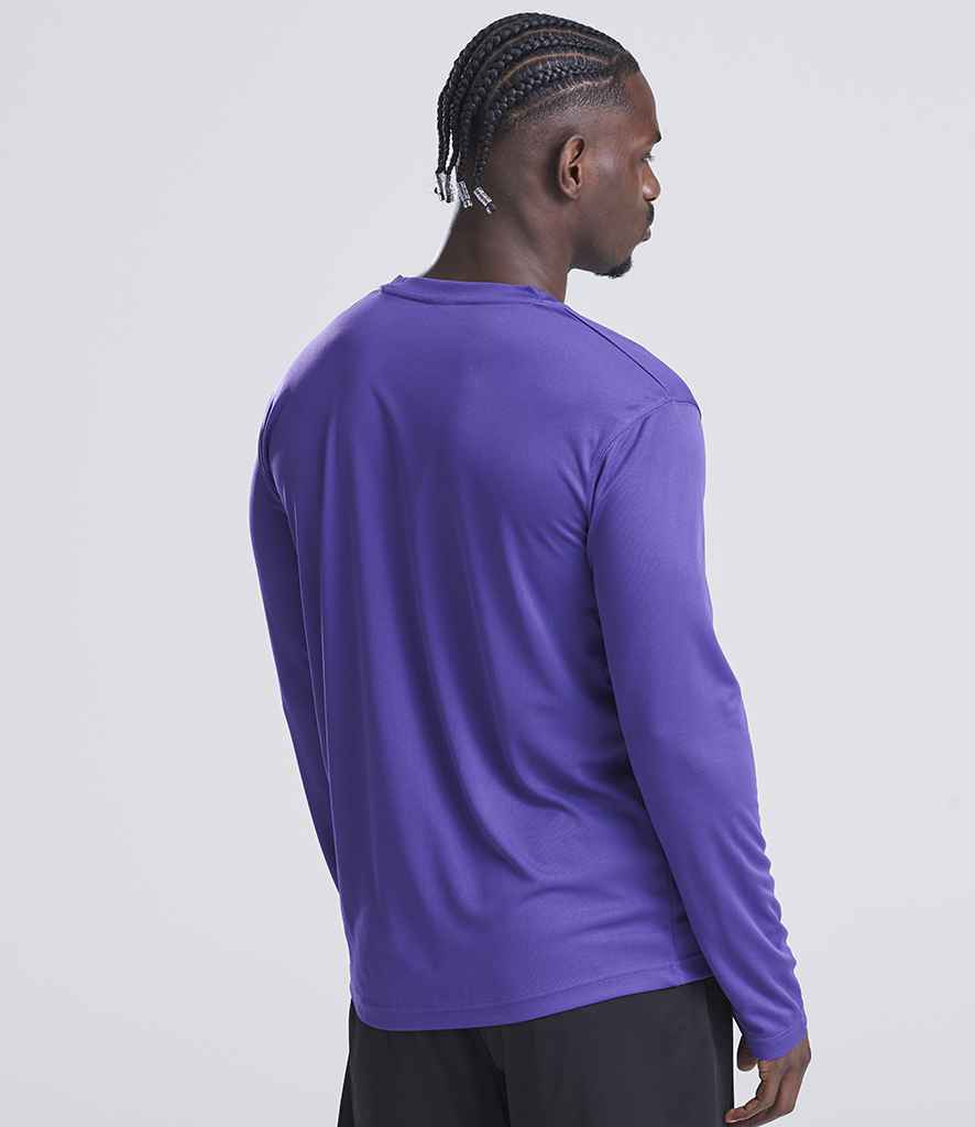 Just Cool AWDis Cool Long Sleeve Wicking T-Shirt Purple
