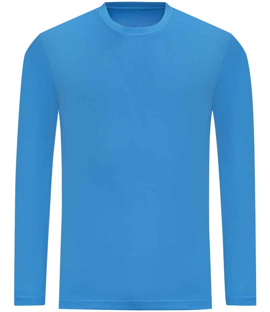 Just Cool AWDis Cool Long Sleeve Wicking T-Shirt Sapphire Blue