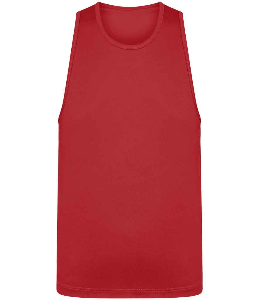 Just Cool AWDis Kids Cool Vest Fire Red
