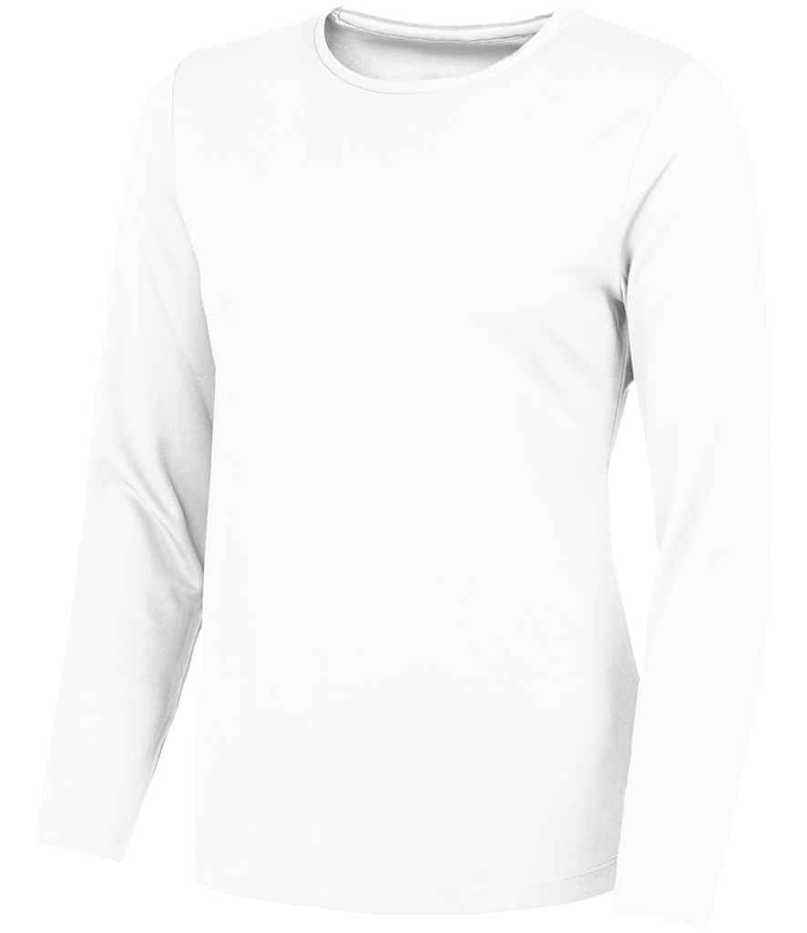 Just Cool AWDis Ladies Cool Long Sleeve T-Shirt Arctic White