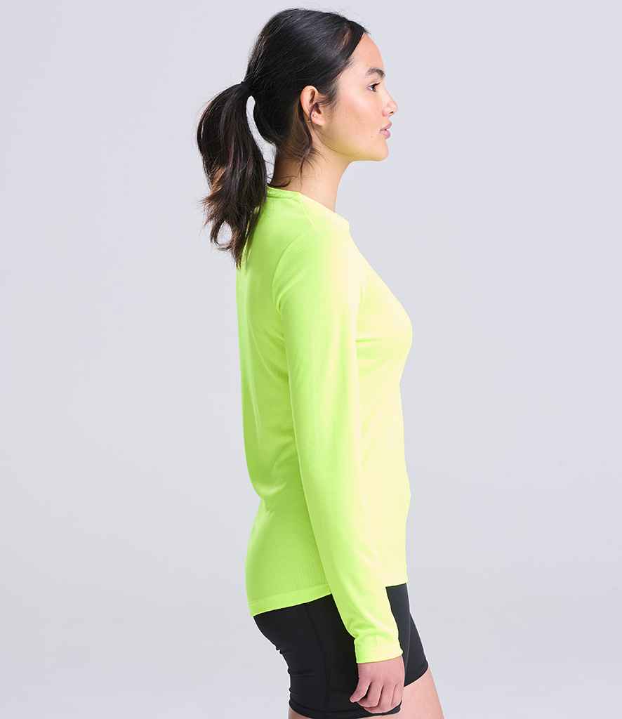 Just Cool AWDis Ladies Cool Long Sleeve T-Shirt Electric Yellow