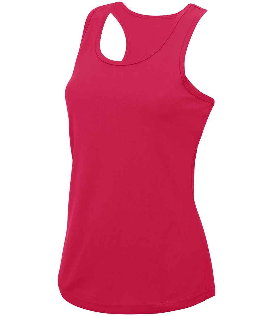 Just Cool AWDis Ladies Cool Vest Hot Pink