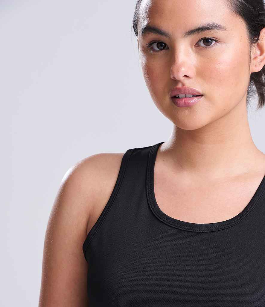 Just Cool AWDis Ladies Cool Vest Jet Black