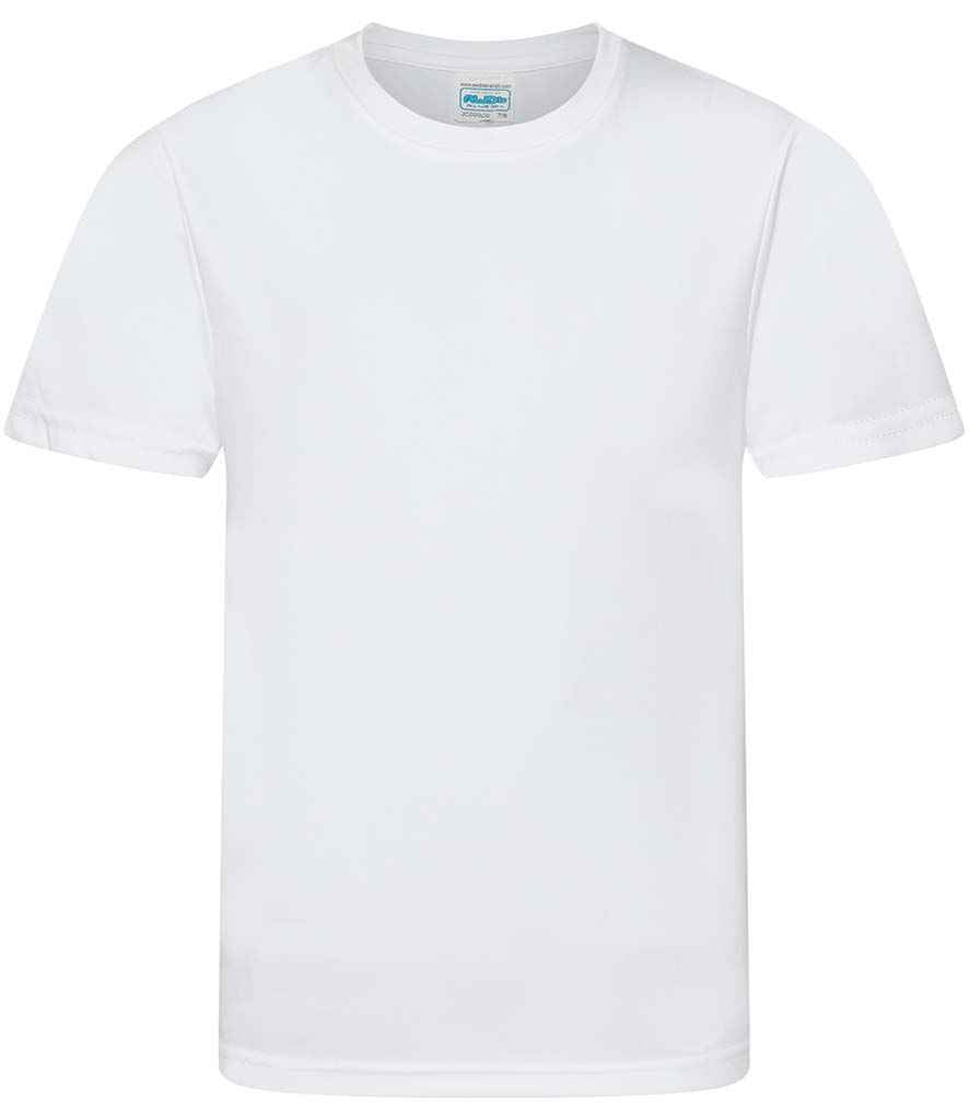 AWDis Kids Cool Smooth T-Shirt in Arctic White