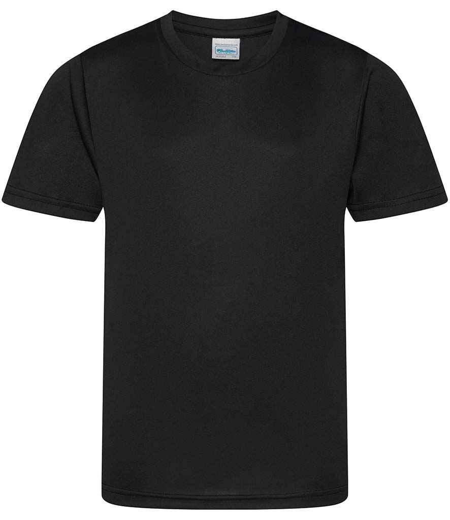AWDis Kids Cool Smooth T-Shirt in Jet Black