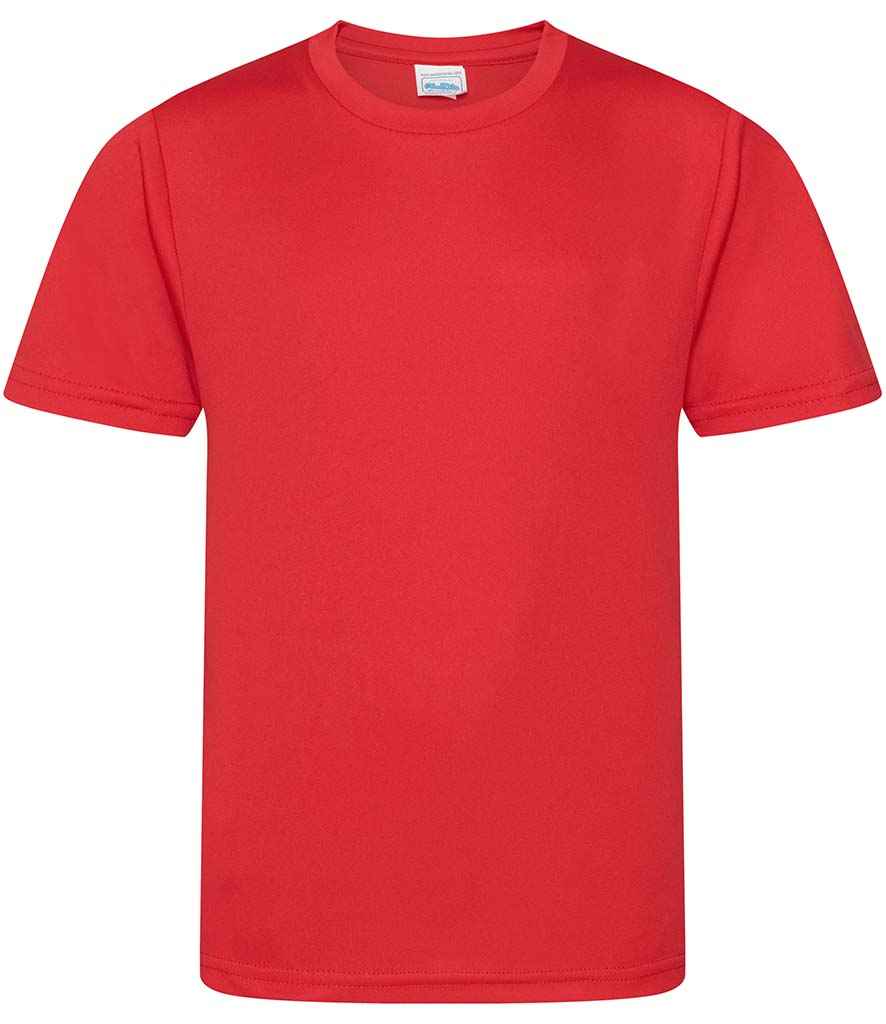 Just Cool AWDis Kids Cool Smooth T-Shirt Red