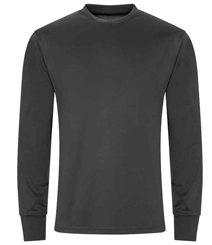 Just Cool AWDis Cool Long Sleeve Active T-Shirt Charcoal