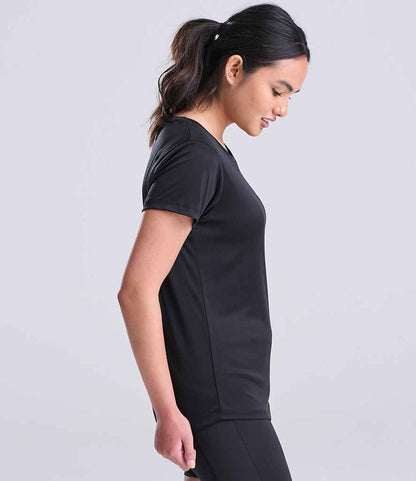 Just Cool AWDis Ladies Cool Smooth T-Shirt Jet Black