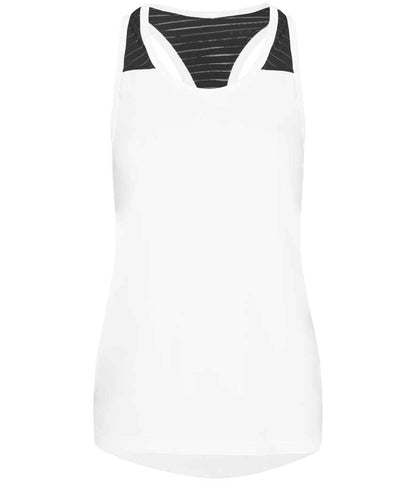 Just Cool AWDis Ladies Cool Smooth Workout Vest Arctic White