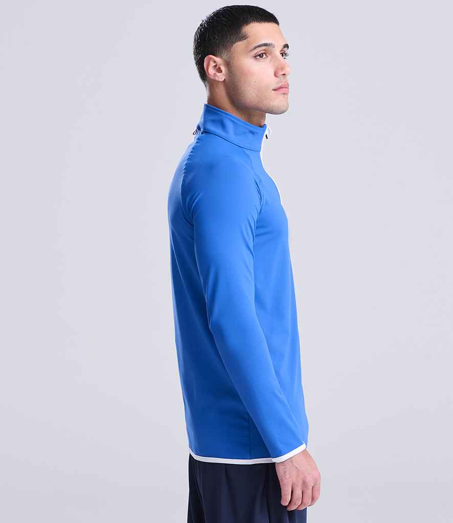 Just Cool AWDis Cool Half Zip Sweat Top Royal Blue/Arctic White