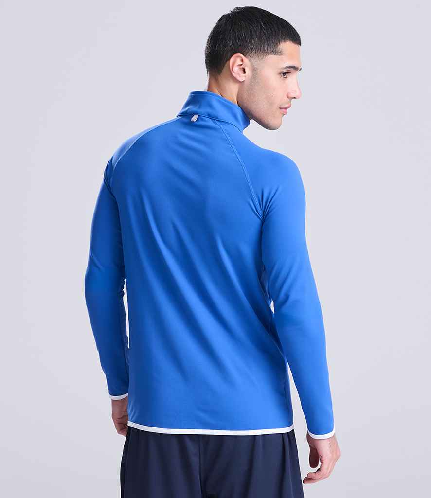 Just Cool AWDis Cool Half Zip Sweat Top Royal Blue/Arctic White