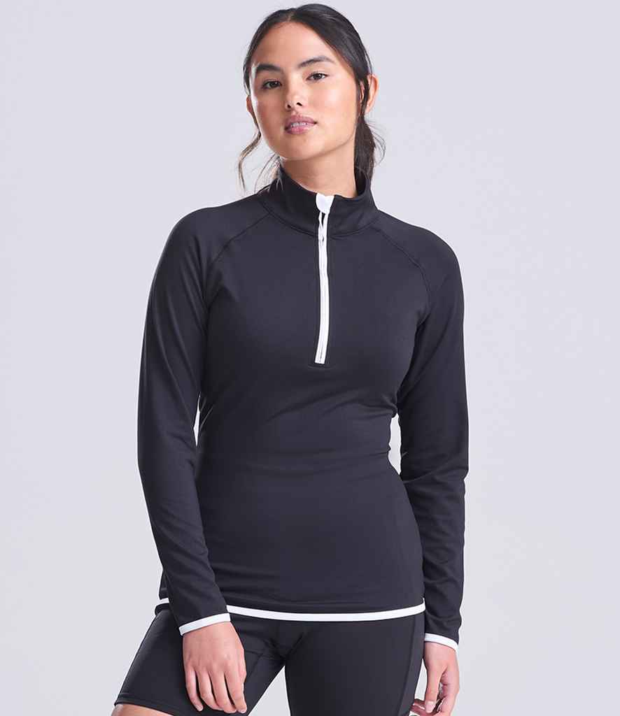 Just Cool AWDis Ladies Cool Half Zip Sweat Top