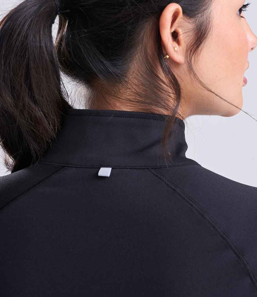 AWDis Ladies Cool Half Zip Sweat Top - model image