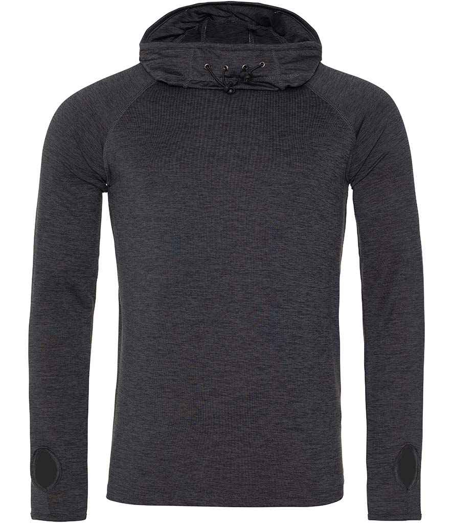 Just Cool AWDis Cool Cowl Neck Top Black Slate Melange