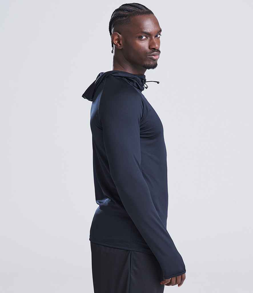 Just Cool AWDis Cool Cowl Neck Top Jet Black