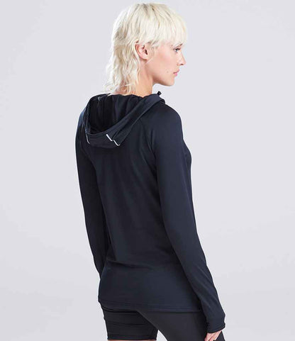 Just Cool AWDis Ladies Cool Cowl Neck Top Jet Black