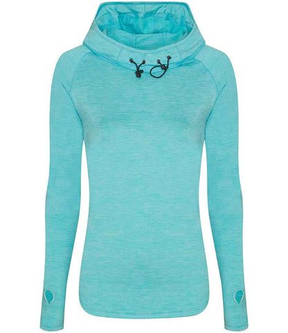 Just Cool AWDis Ladies Cool Cowl Neck Top Ocean Melange