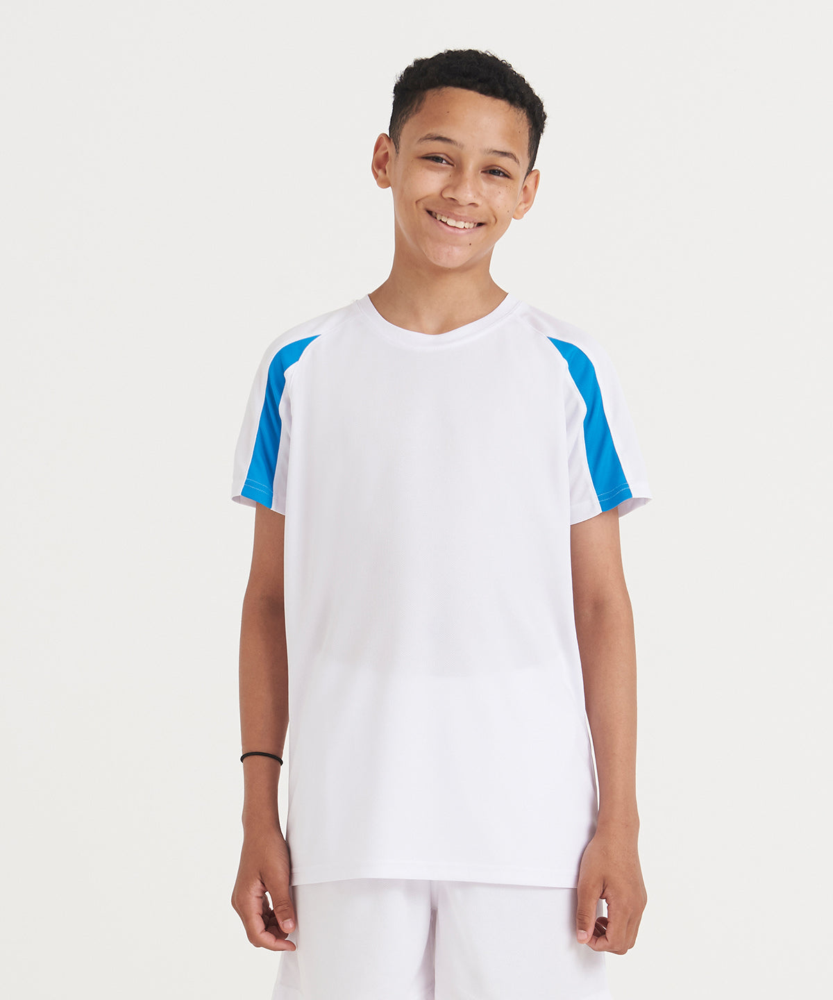 Just Cool Kids contrast cool T Arctic White/Fire Red
