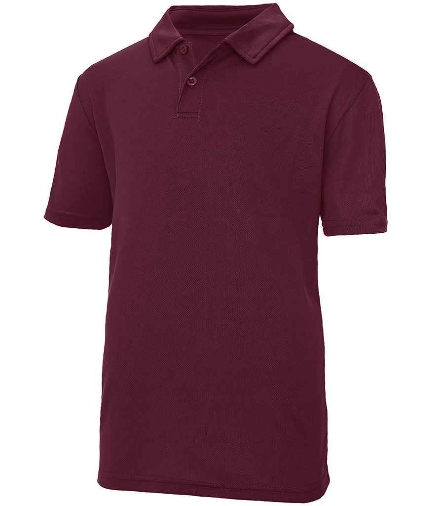 Just Cool AWDis Kids Cool Polo Shirt Burgundy