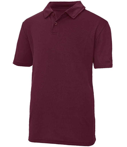 Just Cool AWDis Kids Cool Polo Shirt Burgundy