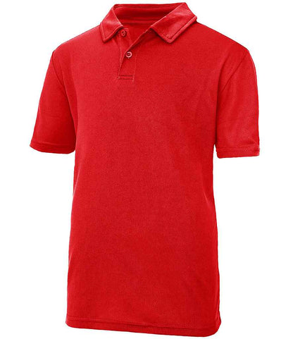 Just Cool AWDis Kids Cool Polo Shirt Fire Red