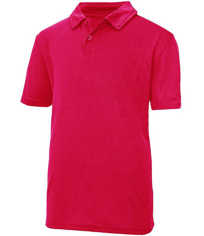 Just Cool AWDis Kids Cool Polo Shirt Hot Pink