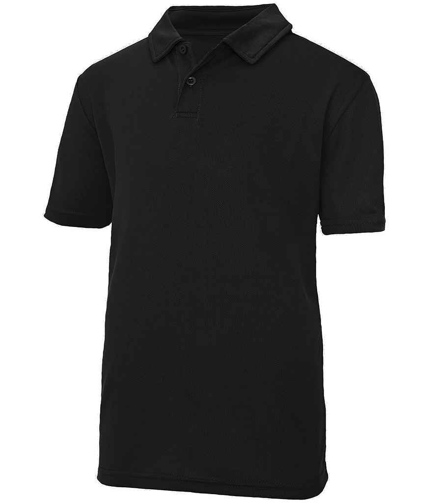 AWDis Kids Cool Polo Shirt in Jet Black